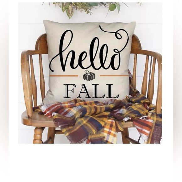 Miaikoe Hello Fall 4 Pillow Covers 16x16 - Picture 2 of 7
